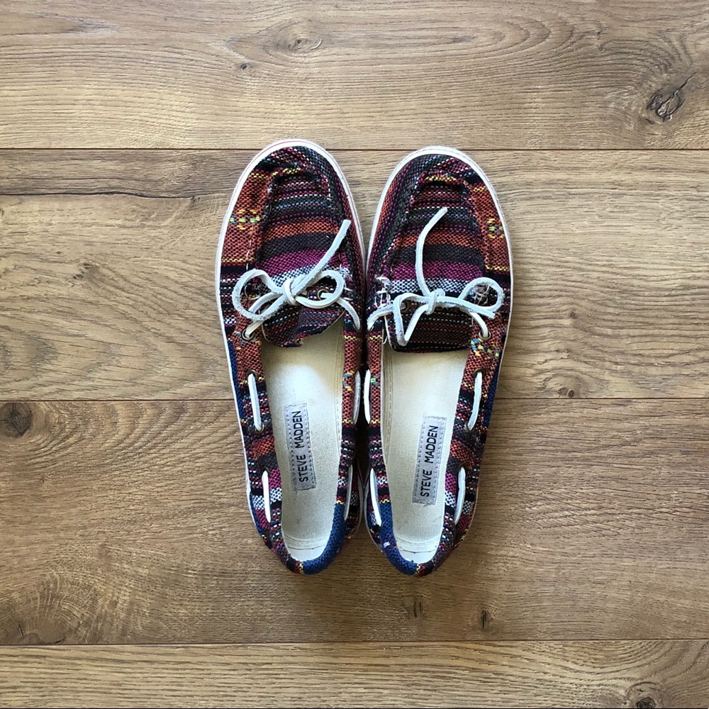 Steve Madden ‘Nautical’ Multi Color Deck Shoe